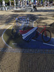 902522 Afbeelding van de 3D-tekening 'La Vuelta Utrecht' van Aziz Elgart, gemaakt naar aanleiding van de start van de ...